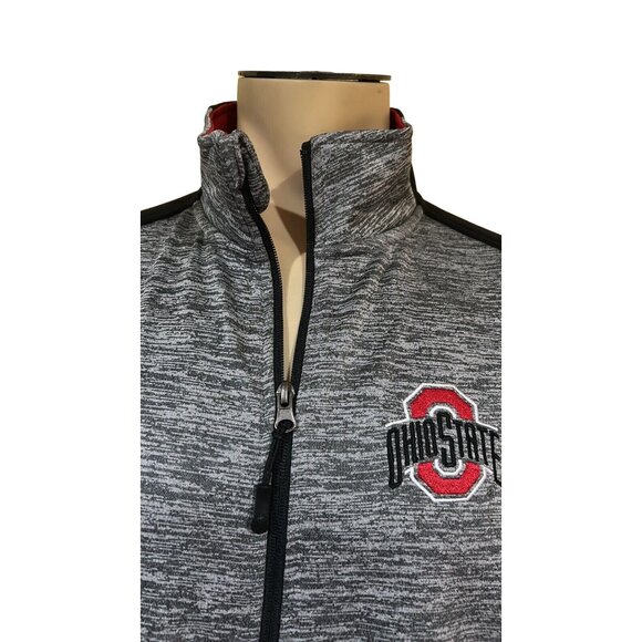 New Ohio State Colosseum Mens Performance Jacket Gray Team Colors - Picture 2 of 7